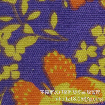 富輝全棉12安帆布印花面料 環(huán)保印染，品質(zhì)卓越