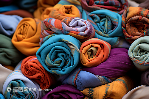 多彩圍巾 紡織品的藝術與溫度
